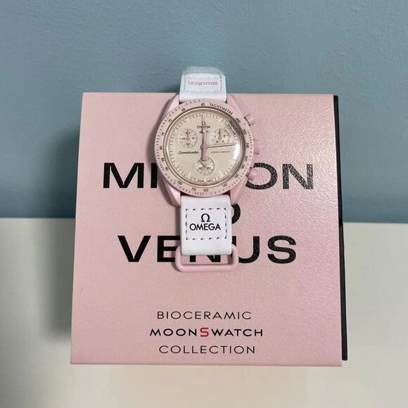 🍪 Swatch x Omega MoonSwatch Mission to Venus | Bioceramic Pink-Mauve - Picture 4 of 6
